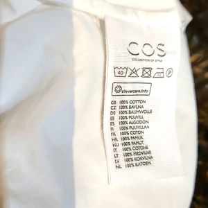 BOHO WHITE 100% COTTON DRESS WITH FRONT FLAP